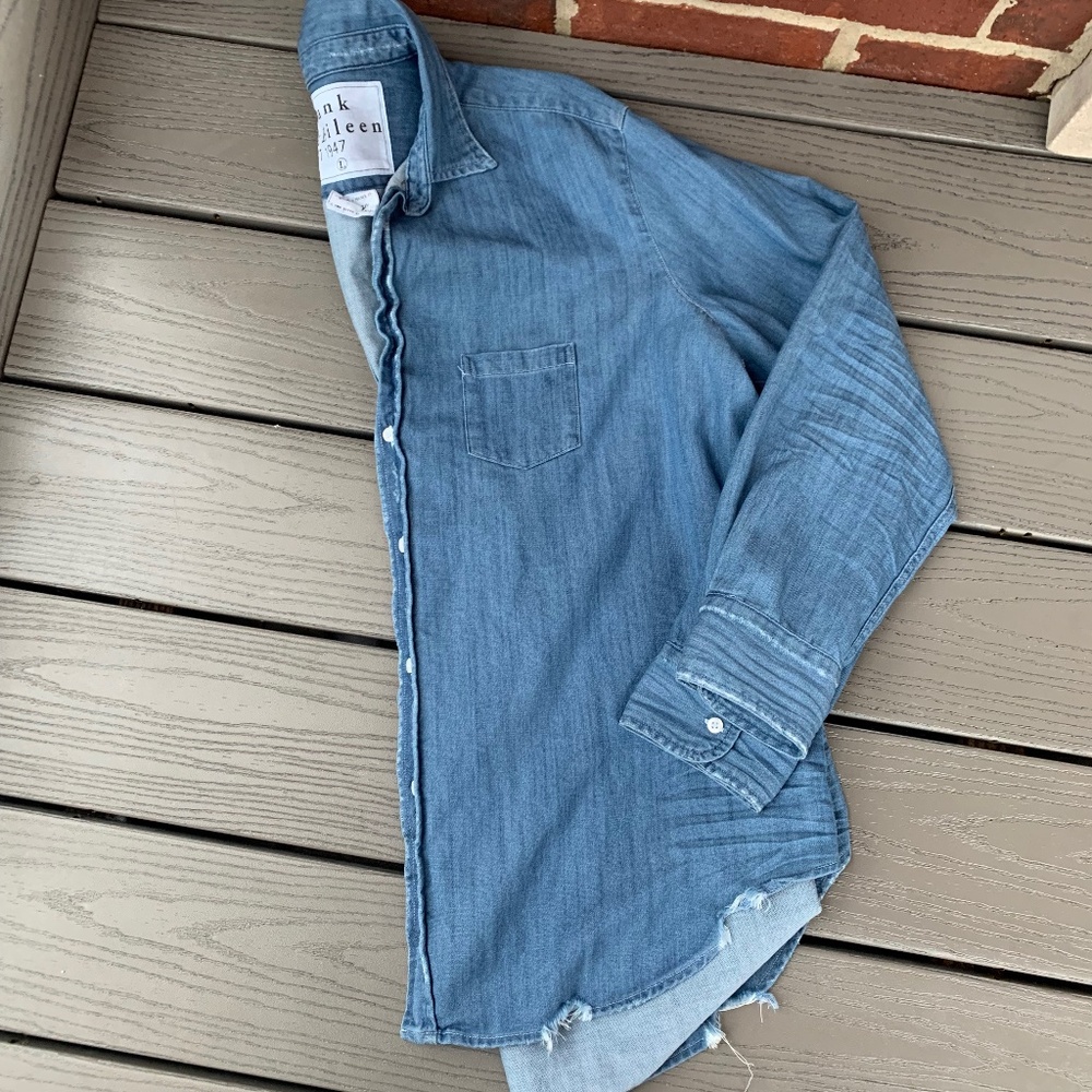 Frank & Eileen Eileen Relaxed Denim Button-Up Shirt - Picture 6 of 12